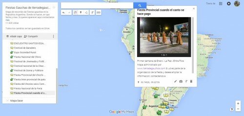 Mapa de fiestas tradicionales populares de argentina con la localizacion de las mismas, fecha y descripcion de actividades que se realizan alli